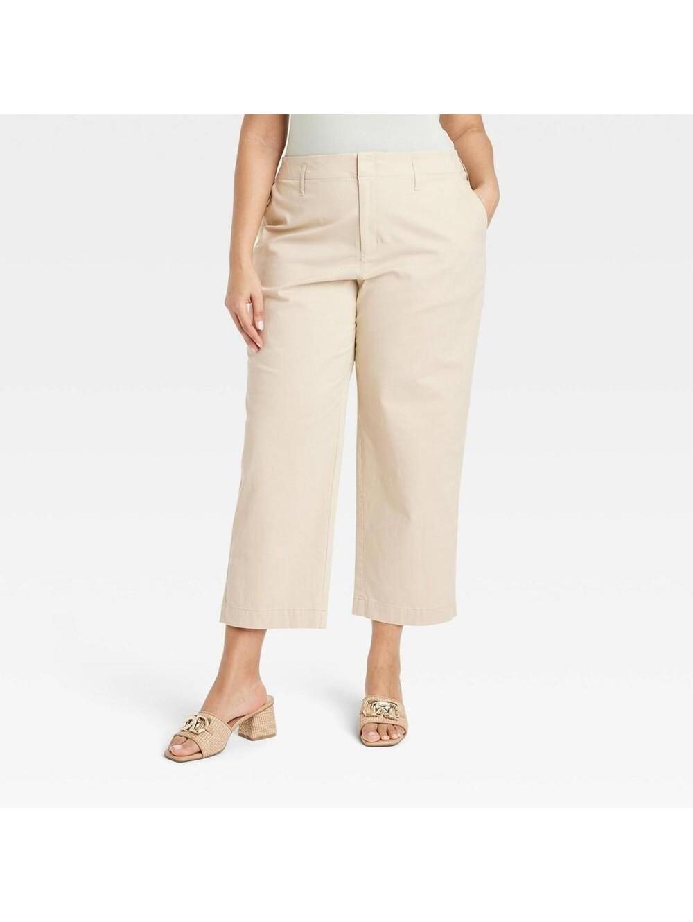 106 A New Day High-Rise Straight Ankle Khaki Chino Pants (Size 17 Plus, NWT)